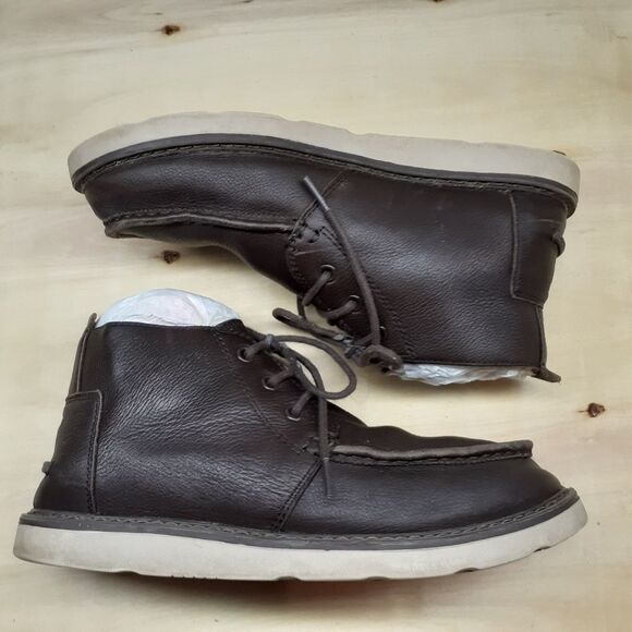 TOMS Chukka Waterproof Brown Leather Boots Men\'s Size 8 main image 5